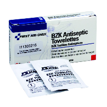 TOWELETTE ANTISEPTIC BZK 4-3/4X7-3/4 10/BX - Antiseptics: Swabs